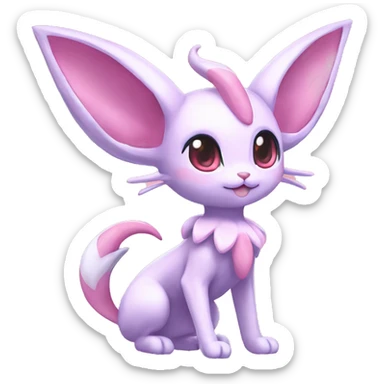 Kawaii Sylveon-Espeon-Pokémon full body sticker