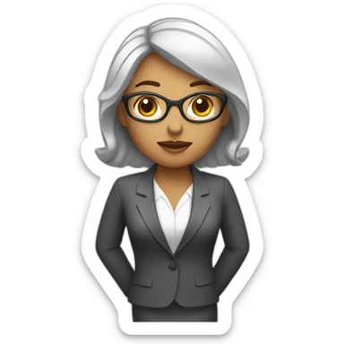 woman business analyst sticker