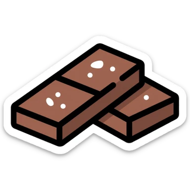 Dark chocolate with sea salt sticker
