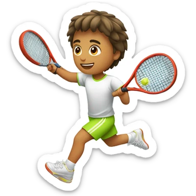 tenis deporte niños sticker