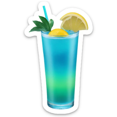 blue lagoon mocktail  sticker