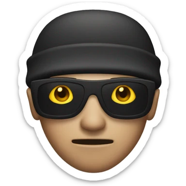 Bank robber emoji sticker