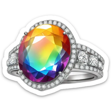 Jonathan Toews as rainbow diamond ring sticker