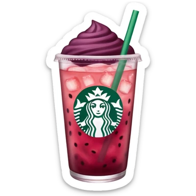starbucks strawberry açaí lemonade refresher  sticker