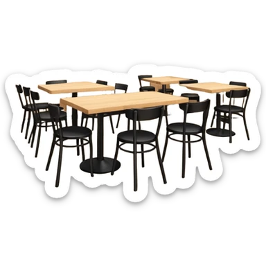 restaurant background sticker