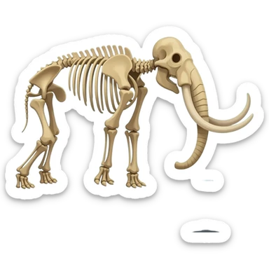 museum mammoth sticker