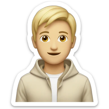 Combi blan beige sticker