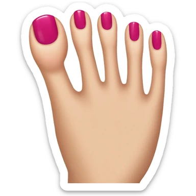Toenail nailpolish sticker