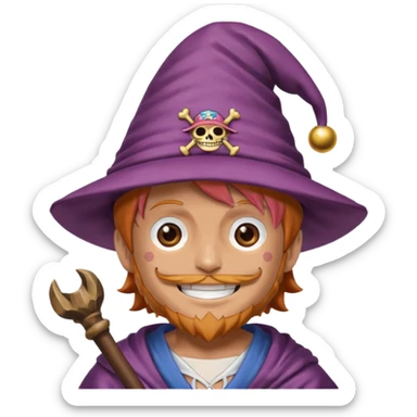 chopper one piece Wizard sticker