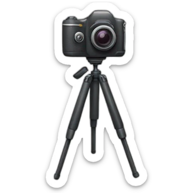 Camara con tripode sticker