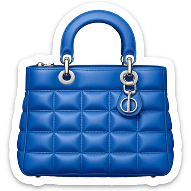 Blue Dior bag sticker