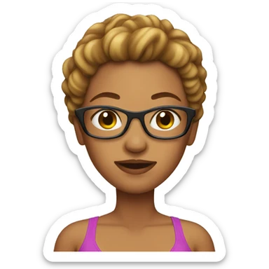 Woman in bikini sticker