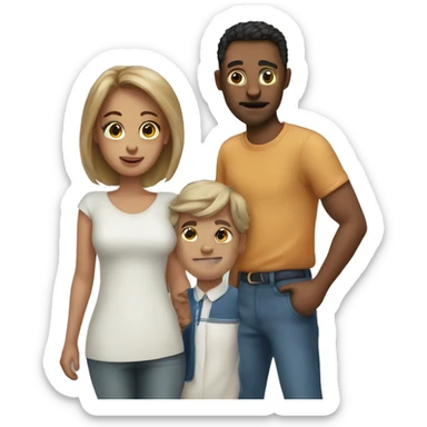 Mum dad brother sister sticker