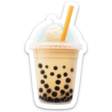 Bubble tea sticker