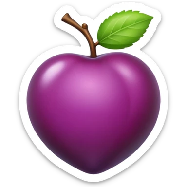 one small plum sticker