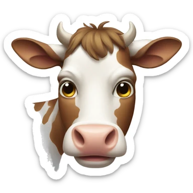 Cow sticker