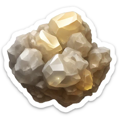 Rise quartz cluster sticker
