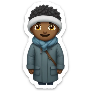 Amin in winter sticker