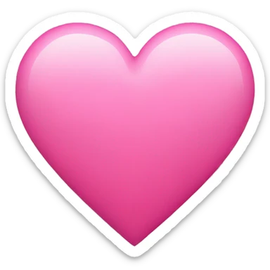 Pink heart sticker