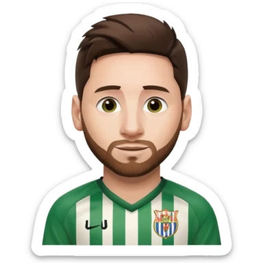 Messi con la camisa de nacional sticker