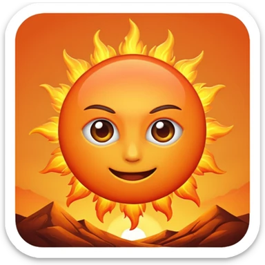 the sun has set sticker