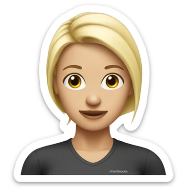 Pilates girl blonde  sticker