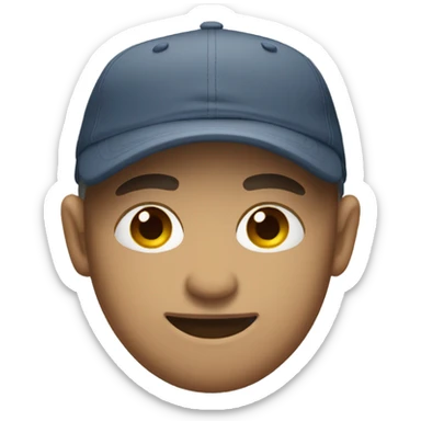 cap with no brim on it sticker