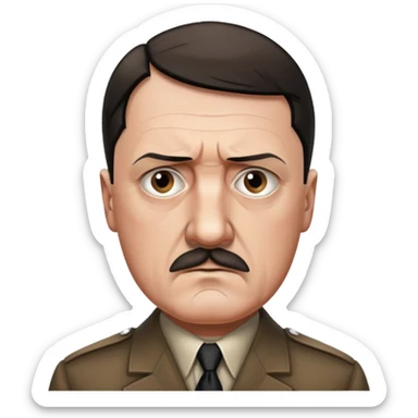realistic adolf hitler sticker