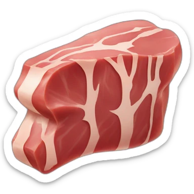 meat on a bone sticker