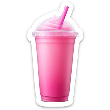 pink drink in to go up with ice sticker