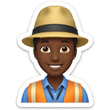 Tour Guide black sticker