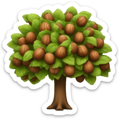 Hazelnut tree sticker