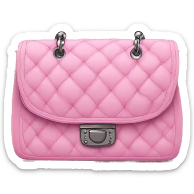 Pink channel purse sticker