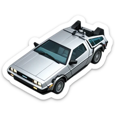 back-to-the-future-delorean sticker