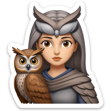 Chat x hiboux  sticker