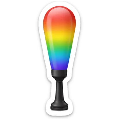 una lampara arcoiris sticker