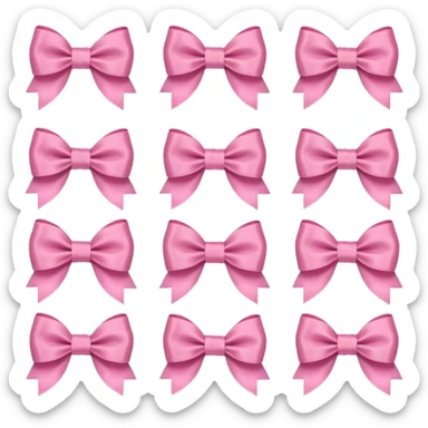 Cute girly bows sticker