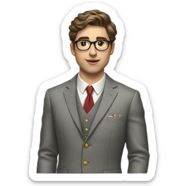 Hyperrealist Preppy spanish sticker