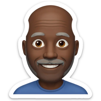 my dad buts he is black and not old with a grey beard and no hair i said gray hair sticker