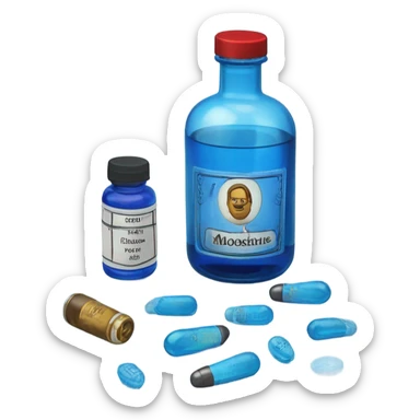 Blue pills, Moonshine, Pasha sticker
