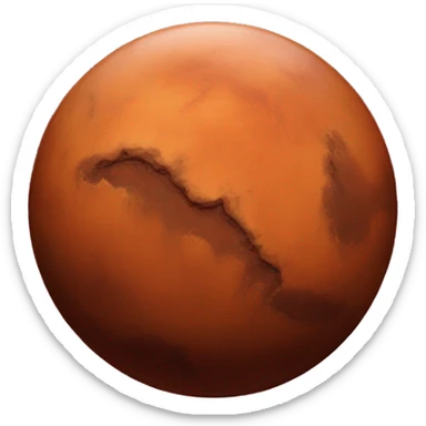 The planet mars sticker