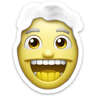 Des dents jaunes sticker