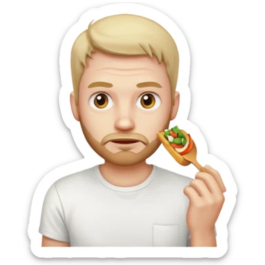 hungry man

 sticker