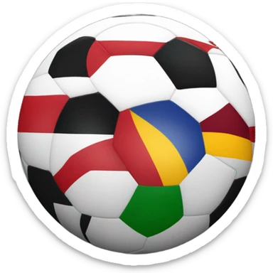 Futbol football flag￼ sticker