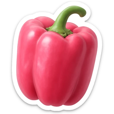 pink bell pepper, no background sticker