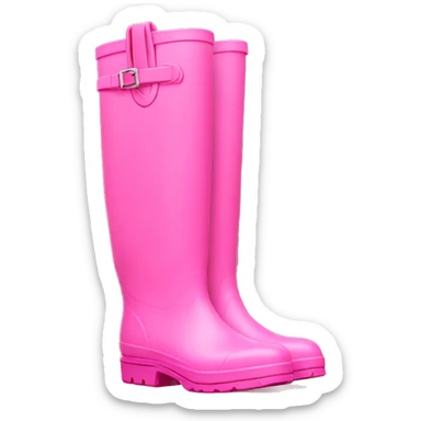 pink rain boots  sticker