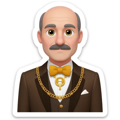 rich Italian old rich guy sticker
