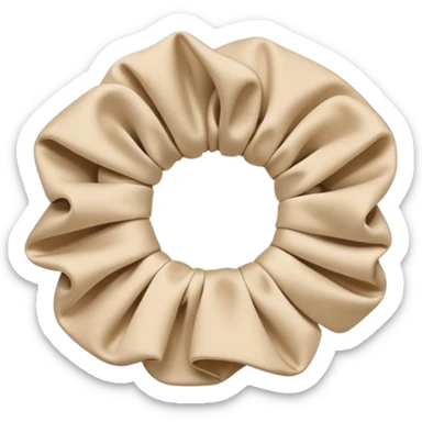 Beige scrunchie  sticker