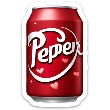 Drpepper with hearts sticker