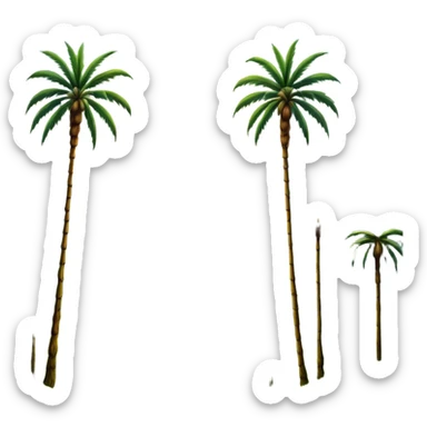 Cinematic Realistic Cocora Valley Landscape Emoji, depicted with towering wax palm trees in a lush, misty valley rendered with rich textures and dynamic, natural lighting. sticker